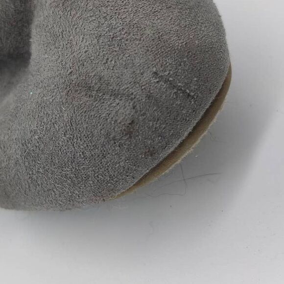 Girls Gray Faux Seude Soft Boots Size 9 Toddler Winter Tie Bow Zip Little Girl - Picture 6 of 8